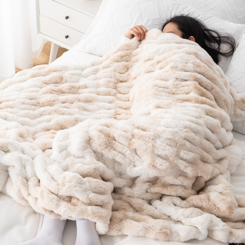 The Manhattan Cozy Faux Fur Viral Blanket