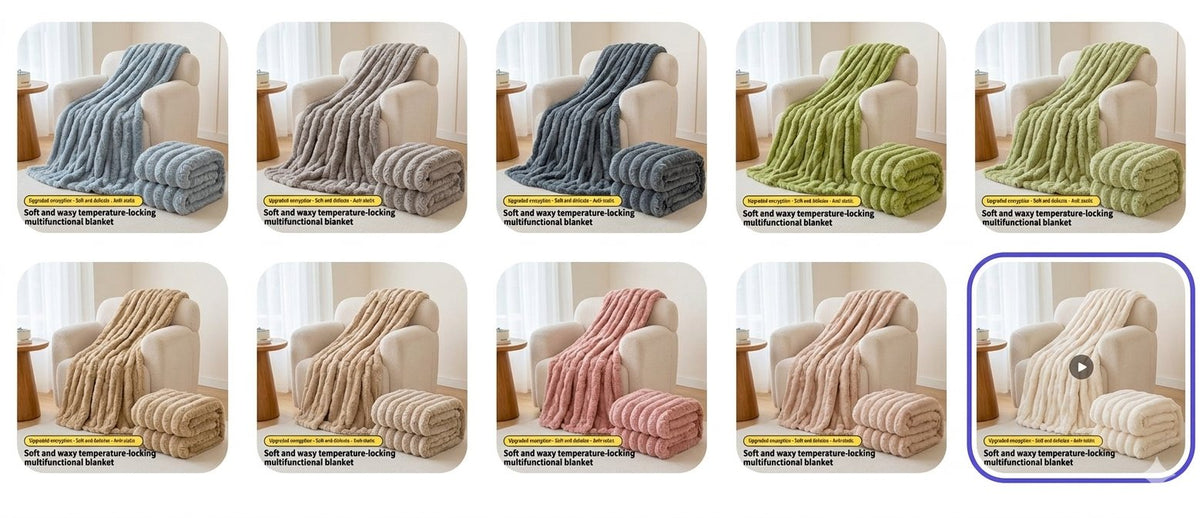The Penelope Luxurious Faux Fur Throw Blanket