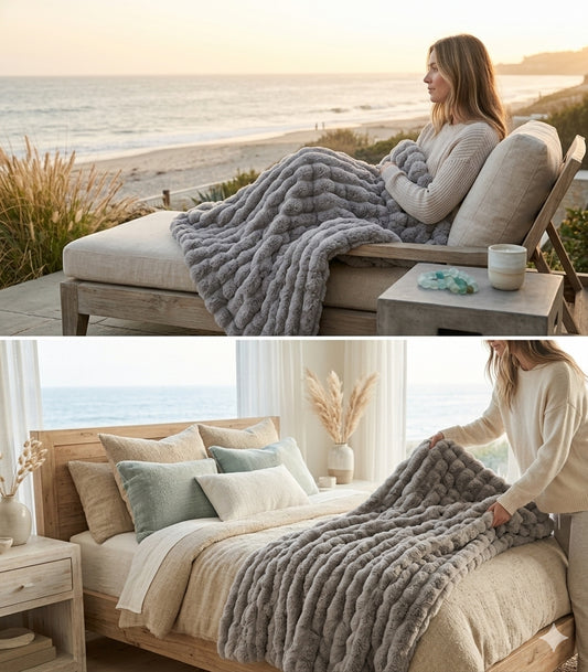 The Penelope Luxurious Faux Fur Throw Blanket